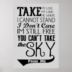 Affiche Citation de la chanson du thème Firefly
