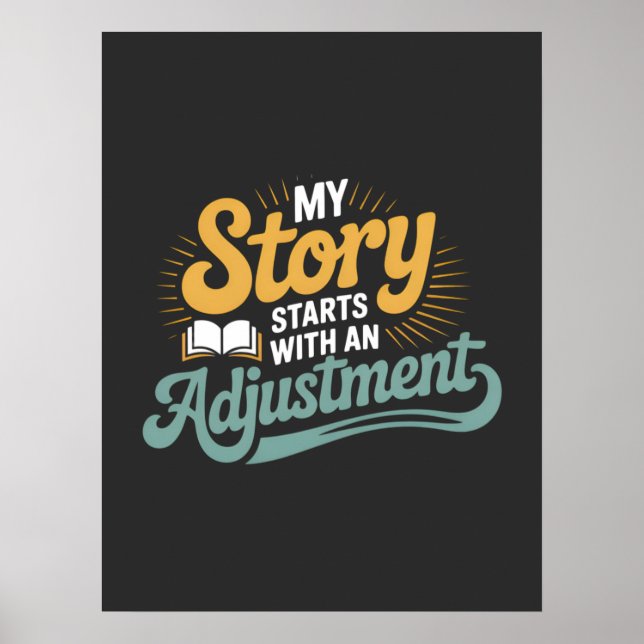 Affiche Citation de la colonne vertébrale de la motivation (Devant)