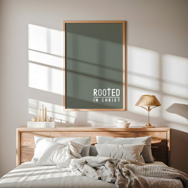 Affiche Citation de la foi chrétienne enracinée Sage (Créateur téléchargé)