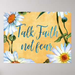 Affiche Citation de la foi inspirante