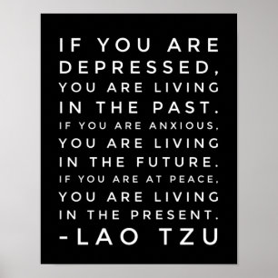 Affiche Citation de la philosophie du Tzu lao