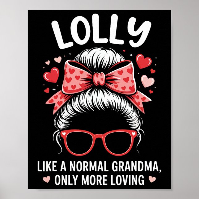 Affiche Citation de la Saint-Valentin pour grand-mère aima (Devant)
