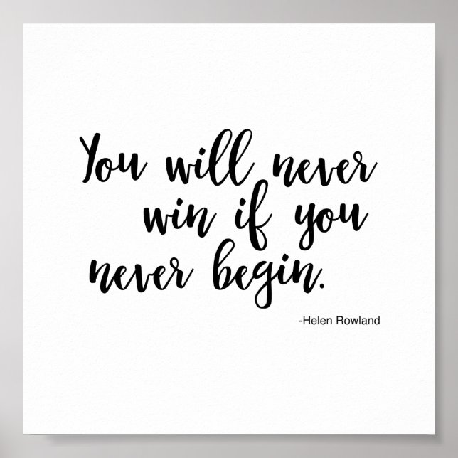 Affiche Citation de l'affiche Helen Rowland - Succès (Devant)