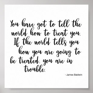 Affiche Citation de l'affiche James Baldwin