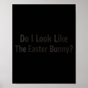 Affiche Citation de lapin sarcasique de Pâques drôle pour