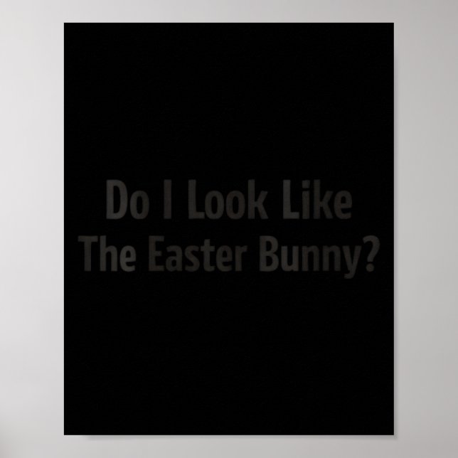 Affiche Citation de lapin sarcasique de Pâques drôle pour  (Devant)