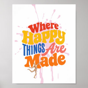 Affiche Citation de l'Atelier d'Art Où les Choses Heureuse