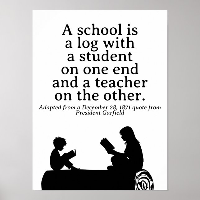 Affiche Citation de l'Éducation Classique par le Président (Devant)