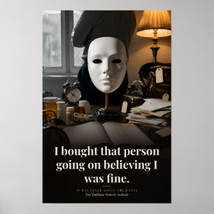 Affiche Citation de livre Croire que j'allais bien Art