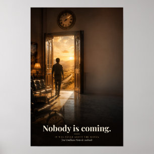 Affiche Citation de livre Personne ne vient Art
