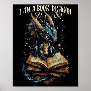 Affiche Citation De Livres Je Suis Un Dragon De Livre Pas 