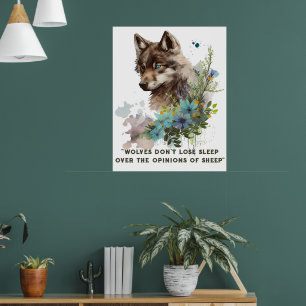 Affiche Citation de loup