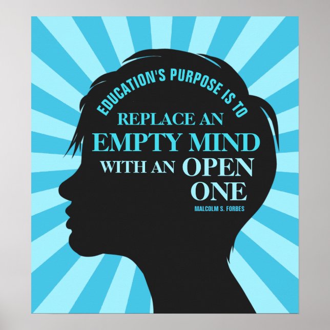 Affiche Citation de Malcolm Forbes 18"x20" (Devant)