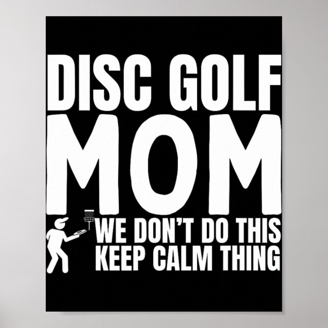 Affiche Citation de maman de disc golf drôle de disc golf  (Devant)