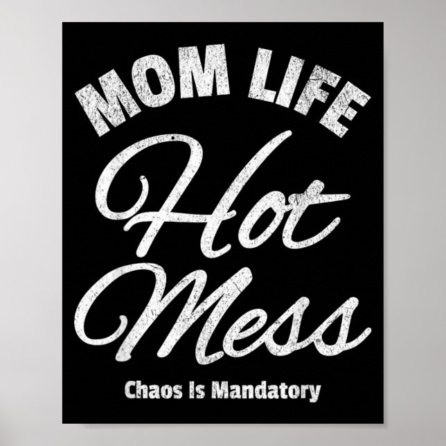 Affiche Citation de maman drôle Humour de maternité Sarcas (Devant)