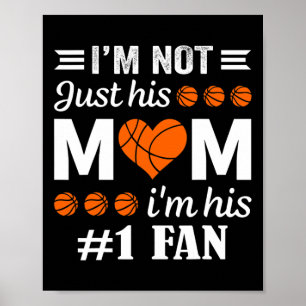 Affiche Citation de maman du fan de basket-ball