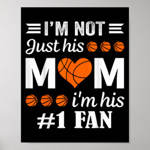 Affiche Citation de maman du fan de basket-ball
