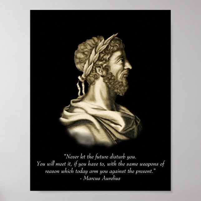 Affiche Citation de Marcus Aurelius (Devant)