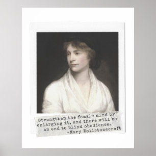 Affiche Citation de Mary Wollstonecraft - Great Women in H
