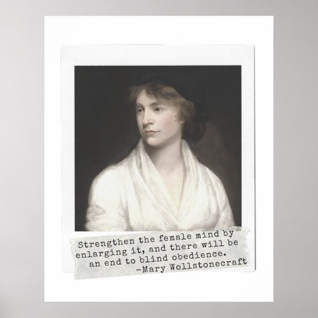 Affiche Citation de Mary Wollstonecraft - Great Women in H (Devant)