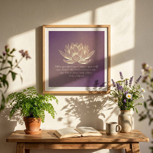 Affiche Citation de méditation de l'instructeur YOGA Studi