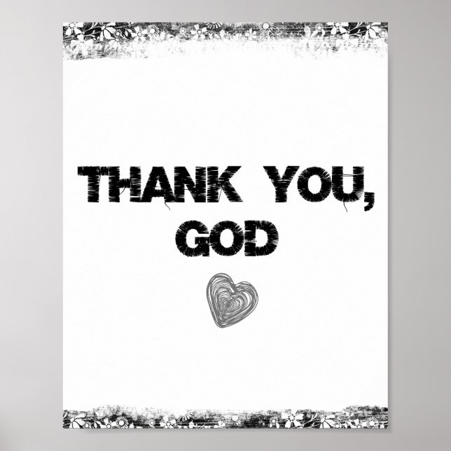 Affiche Citation de Merci God (Devant)