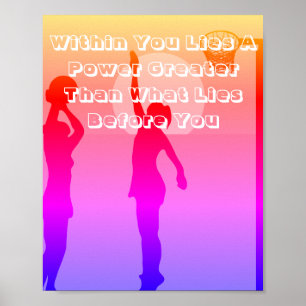 Affiche Citation de motivation d'image de net-ball