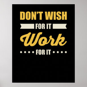 Affiche Citation de motivation inspirée de succès