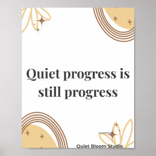 Affiche Citation de motivation minimaliste