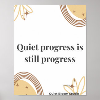 Affiche Citation de motivation minimaliste