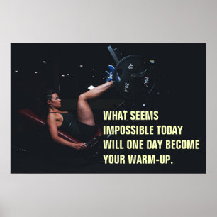 Affiche Citation de motivation pour la salle de sport pour