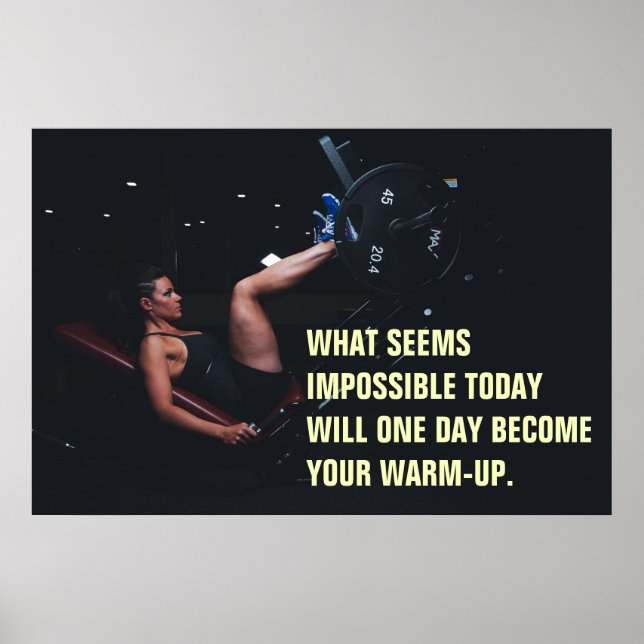 Affiche Citation de motivation pour la salle de sport pour (Devant)