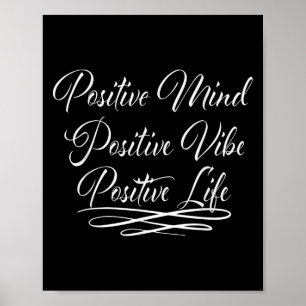 Affiche Citation de motivation pour une vie positive et un