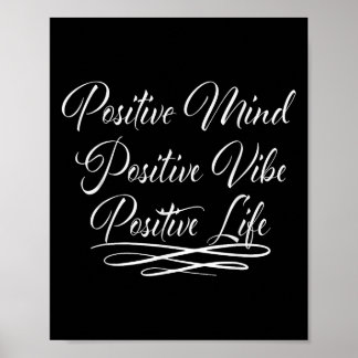 Affiche Citation de motivation pour une vie positive et un