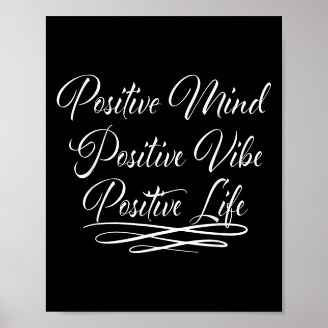 Affiche Citation de motivation pour une vie positive et un (Devant)