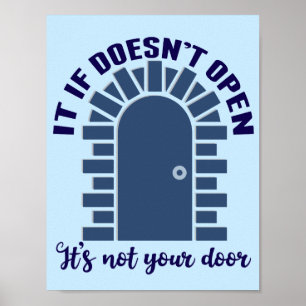 Affiche Citation de motivation Restez positif, ce n'est pa
