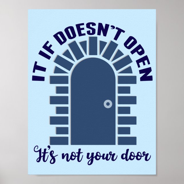 Affiche Citation de motivation Restez positif, ce n'est pa (Devant)