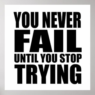 Affiche Citation de motivation réussite