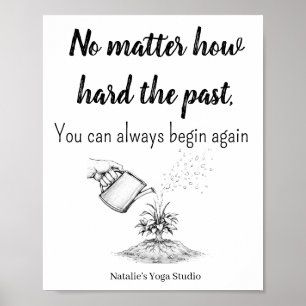 Affiche Citation de motivation Réussite Santé mentale