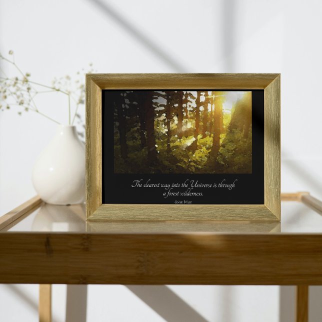 Affiche Citation de Muir de Forêt Universe (Créateur téléchargé)