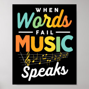 Affiche Citation de musique inspirante Musicien Amateur de