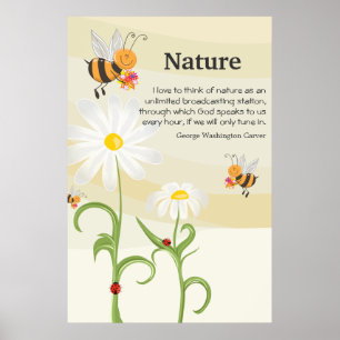 Affiche Citation de nature - George Washington Tailleur