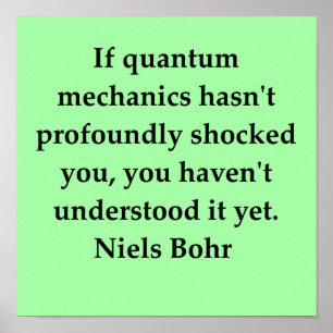 Affiche citation de neils bohr