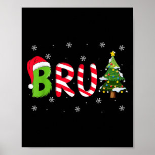 Affiche Citation de Noël Bruh Frère Drôle Hommes Garçons B