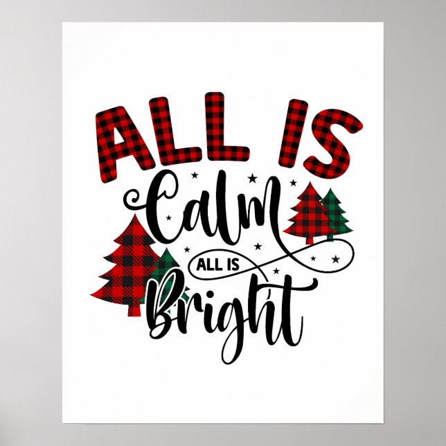 Affiche Citation de Noël du Motif de Noël (Devant)