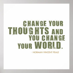 Affiche Citation de Norman Vincent Peale