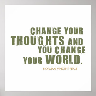 Affiche Citation de Norman Vincent Peale