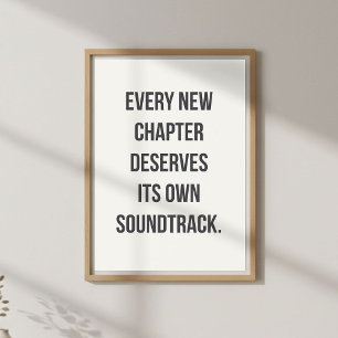 Affiche Citation de nouveaux départs, Motivationnel