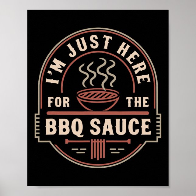 Affiche Citation de papa fumeur de viande pour un BBQ drôl (Devant)