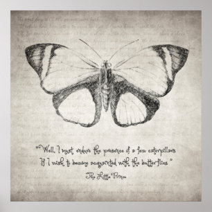 Affiche Citation de papillon